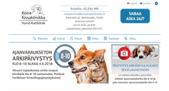 Desktop Screenshot of koirakissaklinikka.fi